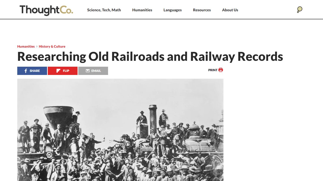 Researching Old Railroad Records to Find Family Members - ThoughtCo